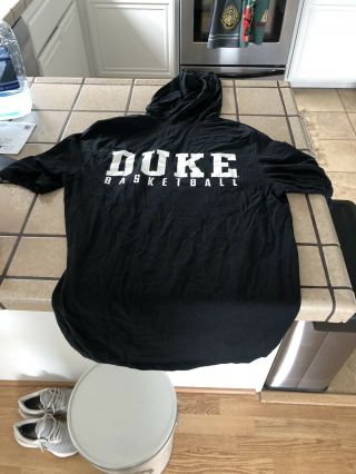 Nike Duke Blue Devils Basketball S/s Shooting Shirt Hoodie.  Size L