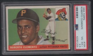 1955 Topps Roberto Clemente 164 Rookie Rc Psa Vg - Ex,  4.  5 Pirates
