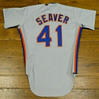 1983 - 85 Era Tom Seaver Game Worn Issued NY Mets Authentic Pro MLB Jersey 3