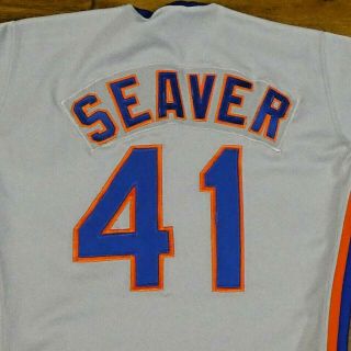 1983 - 85 Era Tom Seaver Game Worn Issued NY Mets Authentic Pro MLB Jersey 4