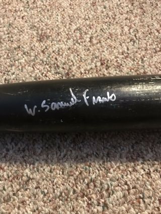 WANDER FRANCO GAME AUTOGRAPHED BAT PSA/DNA WOW RAYS TOP PROSPECT 4