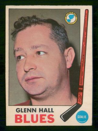Glenn Hall 1969 - 70 O - Pee - Chee 69 - 70 No 12 Ex,  29503