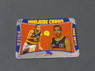2019 Afl Teamcoach Prize Card Adelaide Crows Eddie Betts