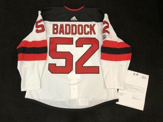 Jersey Devils Game Worn MIC Adidas Authentic Pro NHL Jersey 58 7
