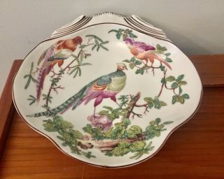 Williamsburg Mottahedeh Vista Alegre Chelsea Bird Shell Dish/bowl 8”