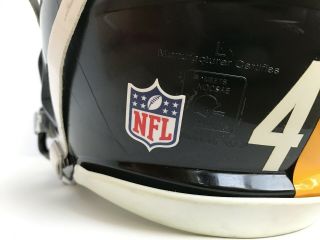 Tyler Matakevich 2016 Game Worn Pittsburgh Steelers Helmet 9