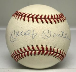 Mickey Mantle Signed Baseball Autographed Uda Hologram Only,  Bag Yankees Hof