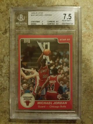 Michael Jordan 84 - 85 Star Rookie Bgs 7.  5