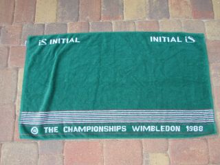 Vintage 1988 Wimbledon Beach Towel Green 27767 Christy