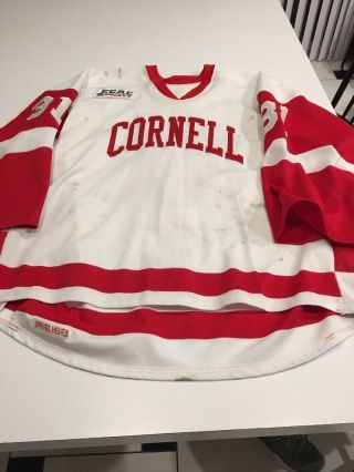 Game Worn Cornell Big Red Hockey Jersey Nike Bauer 31 Size 54g