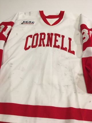 Game Worn Cornell Big Red Hockey Jersey Nike Bauer 31 Size 54G 2