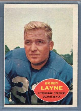 1960 Topps 93 Bobby Layne (hof) Ex Go131