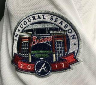 Dansby Swanson 2017 Game Atlanta Braves 7 Jersey Size 46 MLB Hologram 3