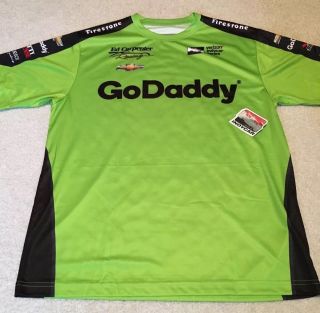 Danica Patrick Signed 2018 Indy 500 Crew Shirt Jersey Indianapolis Go Daddy Auto