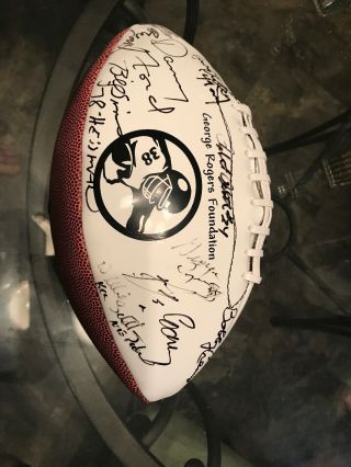 Signed Football 2012 George Rogers Celebrity Golf Classic.  Program Added
