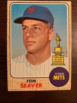 1968 Topps Tom Seaver 45 Baseball Card