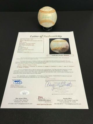1969 York Mets World Series Champions Signed Autographed X29 Baseball Jsa