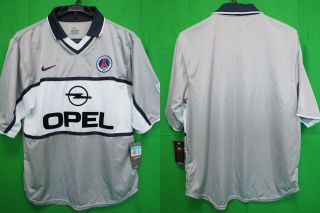 2000 - 2001 Paris Saint Germain Psg Football Jersey Shirt Maillot Away Nike Opel M