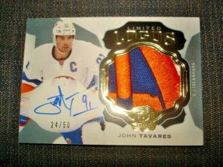 16/17 The Cup John Tavares Limited Logos Patch Auto /50 Sp