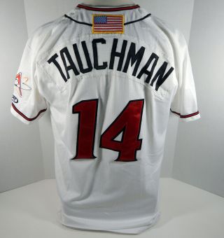 2018 Albuquerque Isotopes Mike Tauchman 14 Game White Jersey