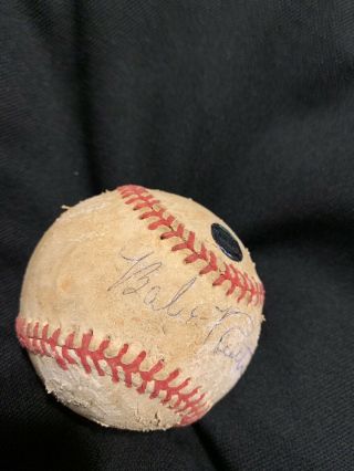 Babe Ruth Yankees Signed Autographed Baseball MLB Auto 4