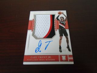 Gary Trent 18 - 19 National Treasures Rpa 3 Clr Patch Auto Autograph 140 73/99