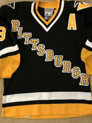 Jaromir Jagr Pittsburgh Penguins Rare Authentic Starter Hockey Jersey Sz 46r