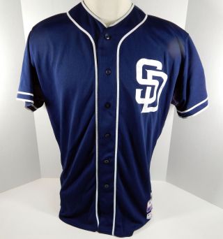 2013 San Diego Padres Phil Plantier 28 Game Navy Jersey 2