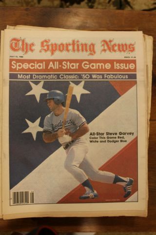 The Sporting News - Special All - Star Game Issue - Steve Garvey - La Dodgers July 1980