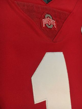 Never Worn MENS NIKE STITCHED OHIO STATE BUCKEYES RED FOOTBALL JERSEY SIZE 3XL 3