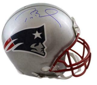Tom Brady Autographed/signed England Patriots Proline Helmet Tristar 21293