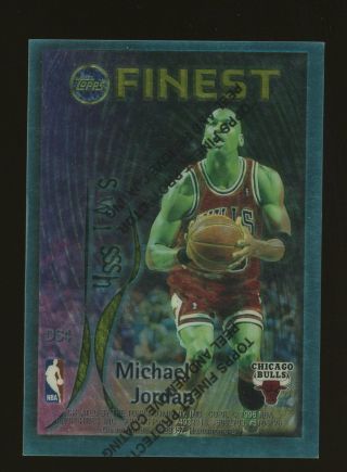 1995 - 96 Topps Finest Swish & Dish W/ Coating Michael Jordan Scottie Pippen Hof