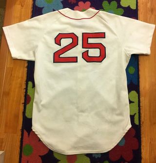 Don Baylor Game - worn 1986 Red Sox home jersey - team leader 2