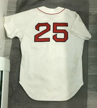 Don Baylor Game - worn 1986 Red Sox home jersey - team leader 5