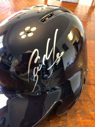 Christian Yelich Signed Full Size Batting Helmet Psa Dna Milwaukee Brewers 6