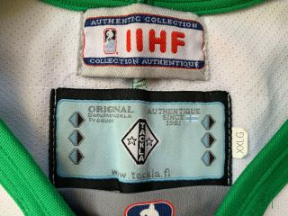 IIHF LITHUANIA Game Worn Ice Hockey Lietuva Jersey Shirt Tackla Goalie XL 30 4