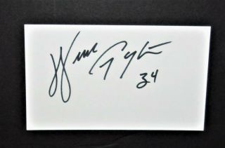 Walter Payton Signed Chicago Bears Index Card Hof Autograph Jackson State Jsa