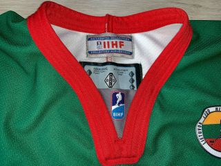 IIHF LITHUANIA Game Worn Ice Hockey Lietuva Jersey Shirt Tackla Goalie L 1 5