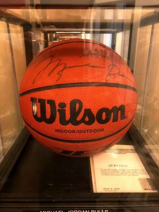 Michael Jordan Signed Autographed Wilson Jet Basketball Uda Upper Deck