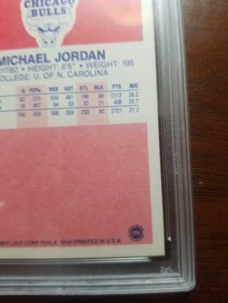 1986 Fleer Michael Jordan 57 Basketball Card PSA 8 ROOKIE RC 11
