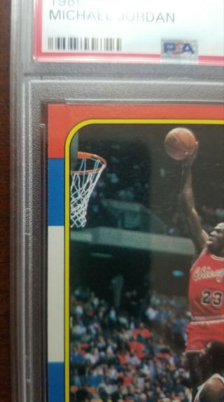 1986 Fleer Michael Jordan 57 Basketball Card PSA 8 ROOKIE RC 4