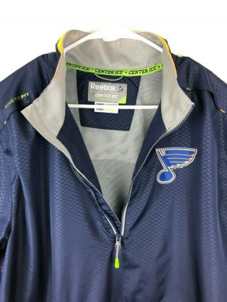 NHL St.  Louis Blues Men ' s XL Reebok Center Ice Windbreaker Jacket 2