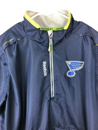 NHL St.  Louis Blues Men ' s XL Reebok Center Ice Windbreaker Jacket 5
