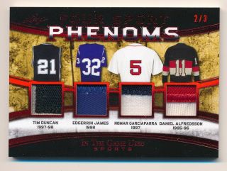 2019 Leaf Itg In The Game Phenoms Patch Relic Duncan James Garciaparra /3