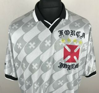 Vasco da Gama Torcida Forca Jovem Home Football Shirt Men ' s Size L Eddie Camisa 3