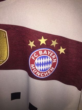 Bayern Munich match worn shirt washed Alonso adizero 8 14/15 debut v schalke 04 4