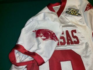 Arkansas Razorbacks Game Worn Jersey Adidas 2007 - 75th Anniv of the SEC PATCH 7