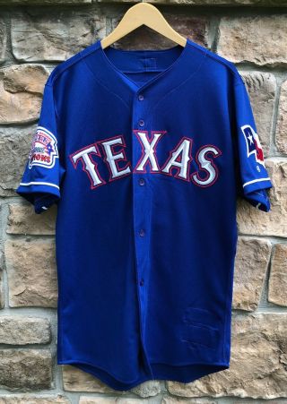 2000 Texas Rangers Mike Venafro Game Worn Authentic Rawlings Mlb Jersey Size 44