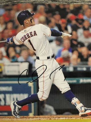 CARLOS CORREA (Houston Astros) signed/autographed 8x10 2