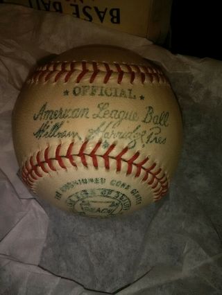 Reach Official American League Baseball William Harridge W Box 1951 50s Spalding